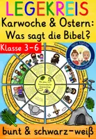 Vorschau - Mal- und Bastelvorlagen - Ostergeschichte Klasse 3 bis 6 Legekreis - Palmsonntag bis Ostermontag / Ostern Religion - Deckblatt