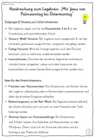 Vorschau - Mal- und Bastelvorlagen - Ostergeschichte Klasse 3 bis 6 Legekreis - Palmsonntag bis Ostermontag / Ostern Religion - Seite 2