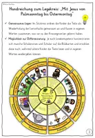 Vorschau - Mal- und Bastelvorlagen - Ostergeschichte Klasse 3 bis 6 Legekreis - Palmsonntag bis Ostermontag / Ostern Religion - Seite 3