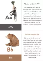 Vorschau - Fördermaterial/Inklusion - ABC-Tiergeschichten - 26 tierische Kurzgeschichten zum ABC - Deckblatt