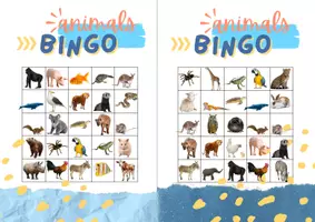 Aperçu - Jeux - Bingo animaux en anglais | English, ESL, EFL - Page 3