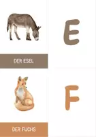 Vorschau - Spiele - Lernkarten ABC - Zu jedem Buchstaben das passende Tier - Seite 3