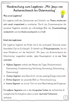 Vorschau - Mal- und Bastelvorlagen - Legekreis Klasse 3-6 Aschermittwoch, Karwoche & Ostern (Bibel) Ostern Religion - Seite 1
