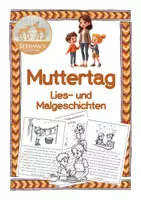 Vorschau - Arbeitsblätter - Muttertag Lies- und Malgeschichten 2. Klasse - Deckblatt