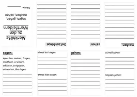 Vorschau - Arbeitsblätter - Merkhilfe zu den Wortfeldern - Buddybook - Deckblatt