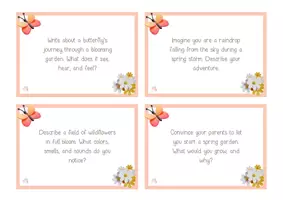 Vista previa - Hojas de trabajo - Spring writing prompts - página 3