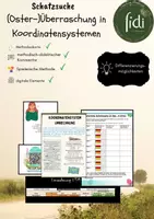 Vorschau - Spiele - Hybride Ostereiersuche: Koordinatensysteme spielerisch entdecken - Deckblatt