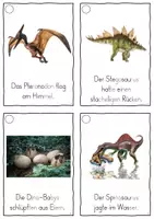 Vorschau - Fördermaterial/Inklusion - Dinosaurier, Lesekarten für Erstleser (Silbenmethode), Nr. 005 - Seite 3