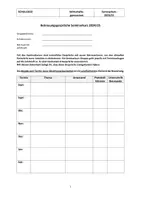Vorschau - Stundenentwürfe - Rückmeldegespräche Seminarkursgruppen Formular - Deckblatt