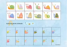 Vorschau - Stationenlernen - 🐌Schnecke Klettmappe schau genau Raumorientierung - Seite 3