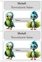 Vorschau - Arbeitsblätter - Nominalisierte Verben : Miniheft (mit Lösungen) - Seite 1