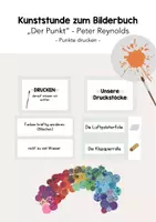 Vorschau - Stundenentwürfe - Bilderbuch "Der Punkt" - ein Gemeinschaftskunstwerk drucken - Deckblatt