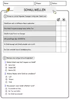 Vorschau - Arbeitsblätter - Schallwellen Physik Arbeitsblätter mit Lösungen Lesetext - Seite 2