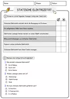 Vorschau - Arbeitsblätter - Statische Elektrizitaet Physik Arbeitsblätter mit Lösungen Lesetext - Seite 2