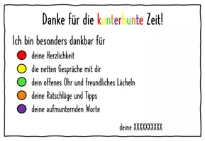 Vorschau - Anderer Materialtyp - Danke für die kunterbunte Zeit - Abschiedsgeschenk für Kolleg(inn)en (Schokolinsen) - Seite 2