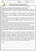 Vorschau - Arbeitsblätter - Verdampfen und Kondensieren Physik Arbeitsblätter mit Lösungen Lesetext - Seite 1