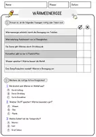 Vorschau - Arbeitsblätter - Wärmeenergie Physik Arbeitsblätter mit Lösungen Lesetext - Seite 2