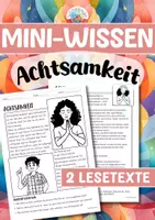 Vorschau - Arbeitsblätter - Mini-Wissen - Achtsamkeit - Deckblatt
