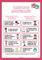 Vista previa - Unidades / Secuencias / Situaciones de Aprendizaje - Tarjetas de improvisación - Actividad de Teatro - Portada