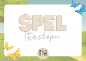 Voorbeeld - Spel schrijven van letters - Voorblad