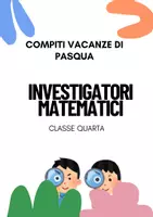 anteprima - Esercizi - INVESTIGATORI MATEMATICI - CLASSE 4 - Pagina di copertina