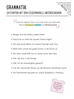Vorschau - Arbeitsblätter - Satzarten mit dem Feldermodell unterscheiden - Seite 2