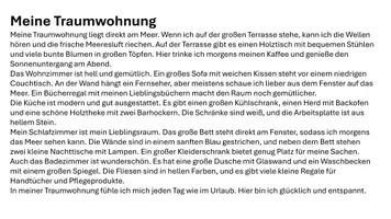 Vorschau - Arbeitsblätter - Meine Traumwohnung - DAZ/DAF Wohnung und Möbel beschreiben - Seite 1