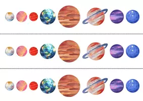 Vista previa - Hojas de trabajo - Planetas_ escribe corta y pega - página 2