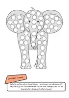 Vorschau - Mal- und Bastelvorlagen - Fingerstempelbild Elefant - Gratisseite - Deckblatt