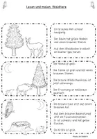 Vorschau - Arbeitsblätter - Lese-Mal-Blätter Waldtiere 3-fach differenziert - Seite 3