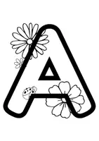 Vorschau - Anderer Materialtyp - ABC - Buchstaben mit Blumen (Fensterdeko mit Öltrick) - Seite 1