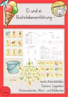 Vorschau - Arbeitsblätter - Buchstabeneinführung Ei ei - Deckblatt