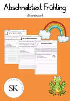 Vorschau - Arbeitsblätter - Abschreibtext Frühling (Klasse 2-4) - Deckblatt