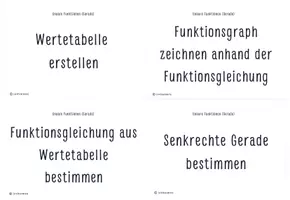 Vorschau - Bildkarten - lineare Funktionen Lernkartenset DIN A5 Format - Seite 3