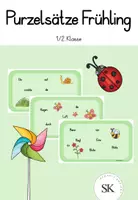 Vorschau - Arbeitsblätter - Purzelsätze Frühling (Klasse 1-2) - Deckblatt