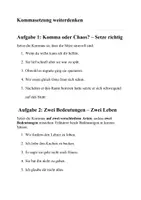 Vorschau - Arbeitsblätter - Kommasetzung - Arbeitsmaterial – Doppeldeutigkeiten erkennen, verstehen und kreativ umsetzen! - Seite 1