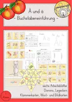 Vorschau - Stationenlernen - Buchstabeneinführung Ä ä - Deckblatt