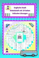 Vorschau - Arbeitsblätter - Arbeitsheft zur Englischen Stadt inklusive Lösungen - Deckblatt