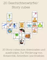 Vorschau - Spiele - 20 Geschichtenwürfel/Story cubes zur Förderung von Kreativität, Schreiben und Erzählen - Deckblatt