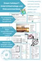 Vorschau - Stationenlernen - Dream Holidays in pictures: Kick-off lesson starters and discussion prompts - Deckblatt