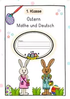 Vorschau - Arbeitsblätter - Ostern Klasse 1, Arbeitsblätter Deutsch und Mathe, Lernheft - Seite 1
