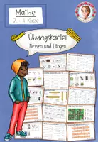 Vorschau - Stationenlernen - Mathekartei Längen messen | Mathe Klasse 3–4 - Deckblatt