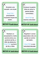 Vista previa - Juegos / Gamificación - 24 retos multinivel de fútbol, individuales y por parejas. - página 3