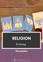 Vorschau - Arbeitsblätter - Religion⎮Einstieg - Wortwolke für deinen Ethikunterricht - Deckblatt