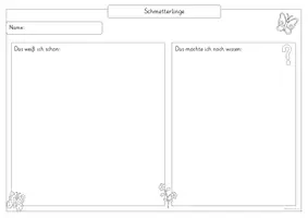 Vorschau - Arbeitsblätter - Schmetterlinge - kleines Materialpaket - Seite 1