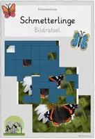Vorschau - Aufgabenkarten - Schmetterling - Bildrästel zum Einstieg - Deckblatt
