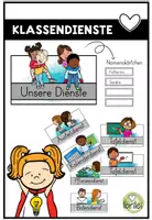Vorschau - Anderer Materialtyp - Klassendienste – Visualisierung für ein gelungenes Classroom Management in der Volksschule / Grundschule - Deckblatt