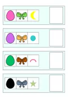 Vorschau - Arbeitsblätter - Kombinationsspiel Ostereier / visuelle Wahrnehmung - Seite 3