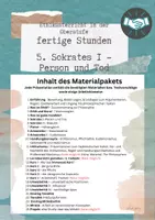 Vorschau - Unterrichtsreihen - 5 Sokrates I - Ethik in der Oberstufe - Deckblatt