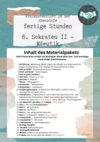 Vorschau - Unterrichtsreihen - 6 Sokrates und Mäeutik II - Ethik in der Oberstufe - Deckblatt